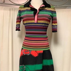 DESIGUAL Faux Wrap Skirt Topshop top